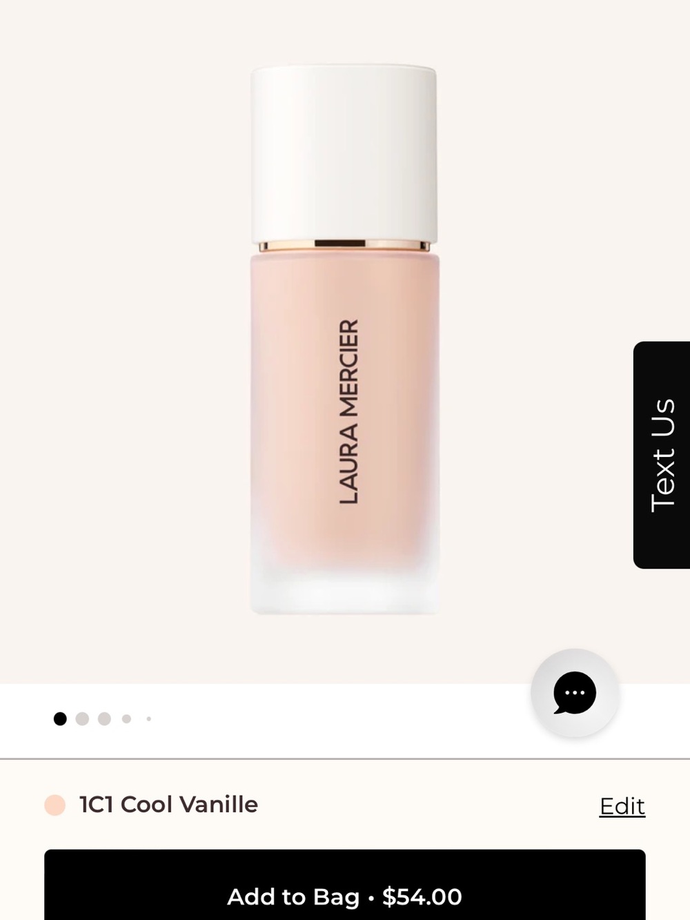 laura mercier 1C1 Cool Vanille Liquid Foundation - Cool Beige